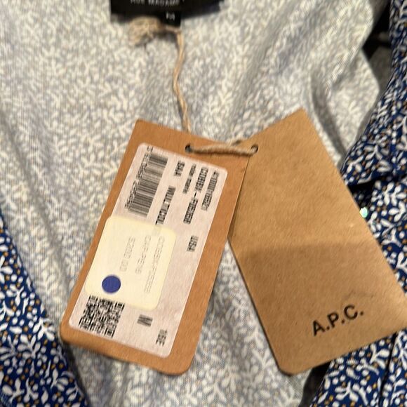 A.P.C. Blue Floral Midi Dress - Picture 6 of 7